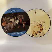 2x picture discs A signed Take That - Everything Changes LP and Talking Heads - And She Was LP