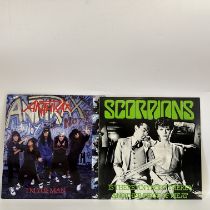 2x 12" vinyl LPs - Anthrax + Scorpions