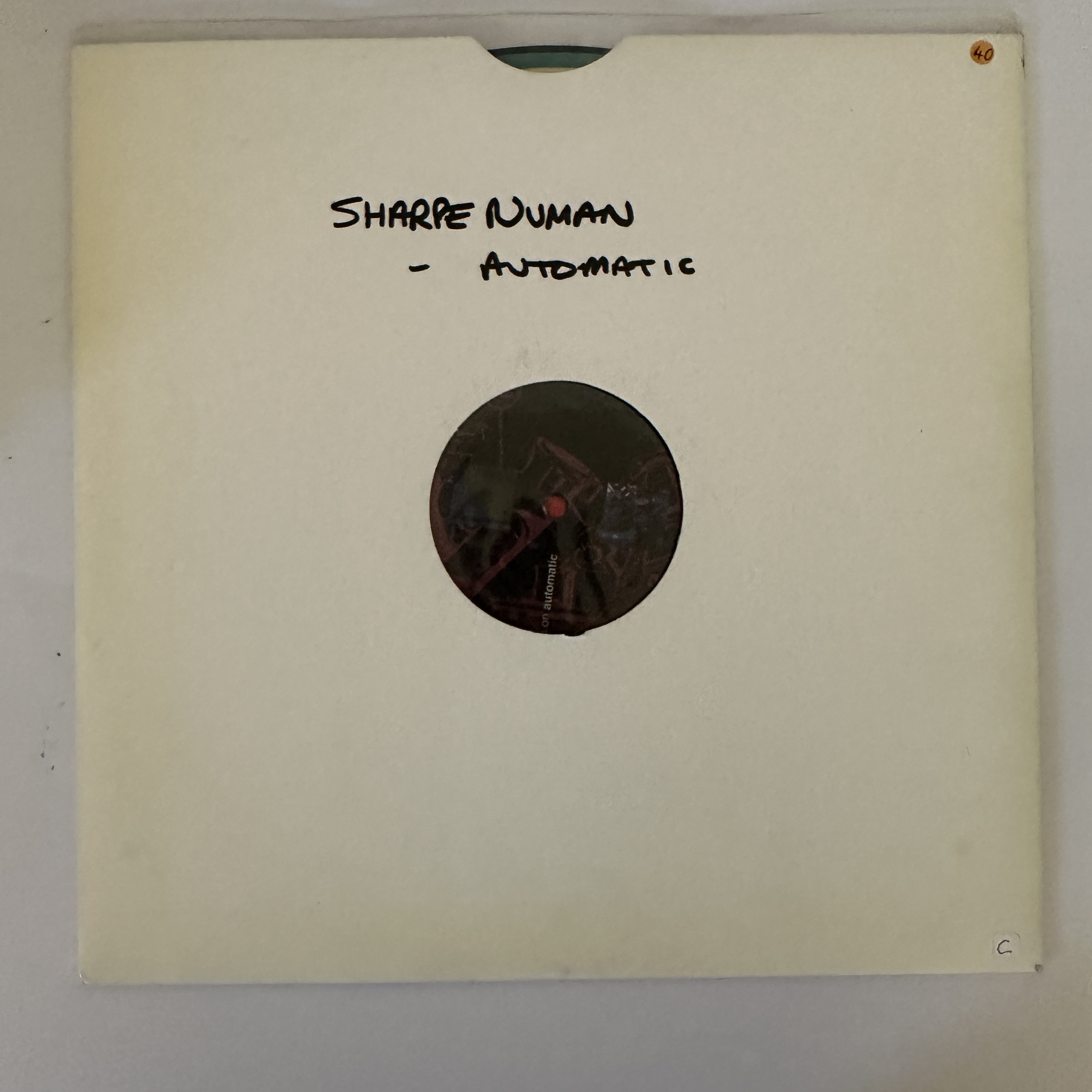 A Sharpe + Numan - I'm on automatic vinyl