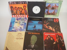 x9 7" Vinyl Lps - Phil Collins, Bon Jovi, Bad manners and others.