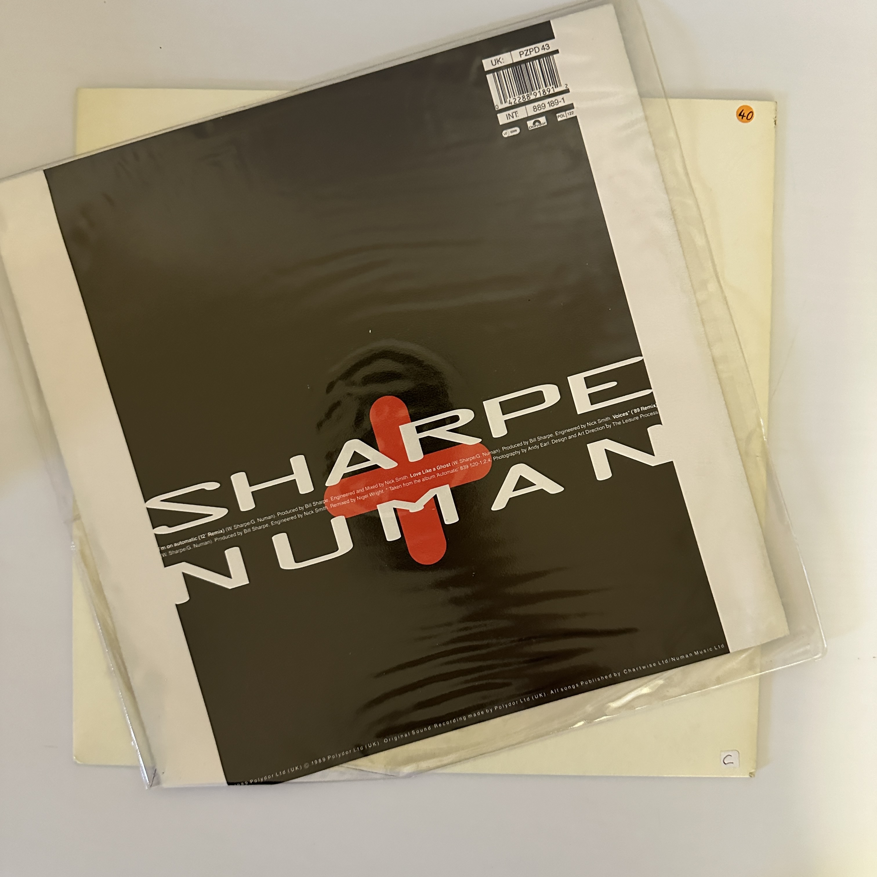 A Sharpe + Numan - I'm on automatic vinyl - Image 2 of 5