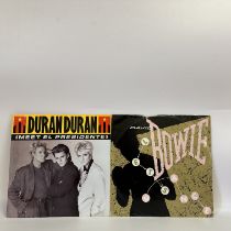 2x 12" vinyl Lps - David Bowie + Duran Duran