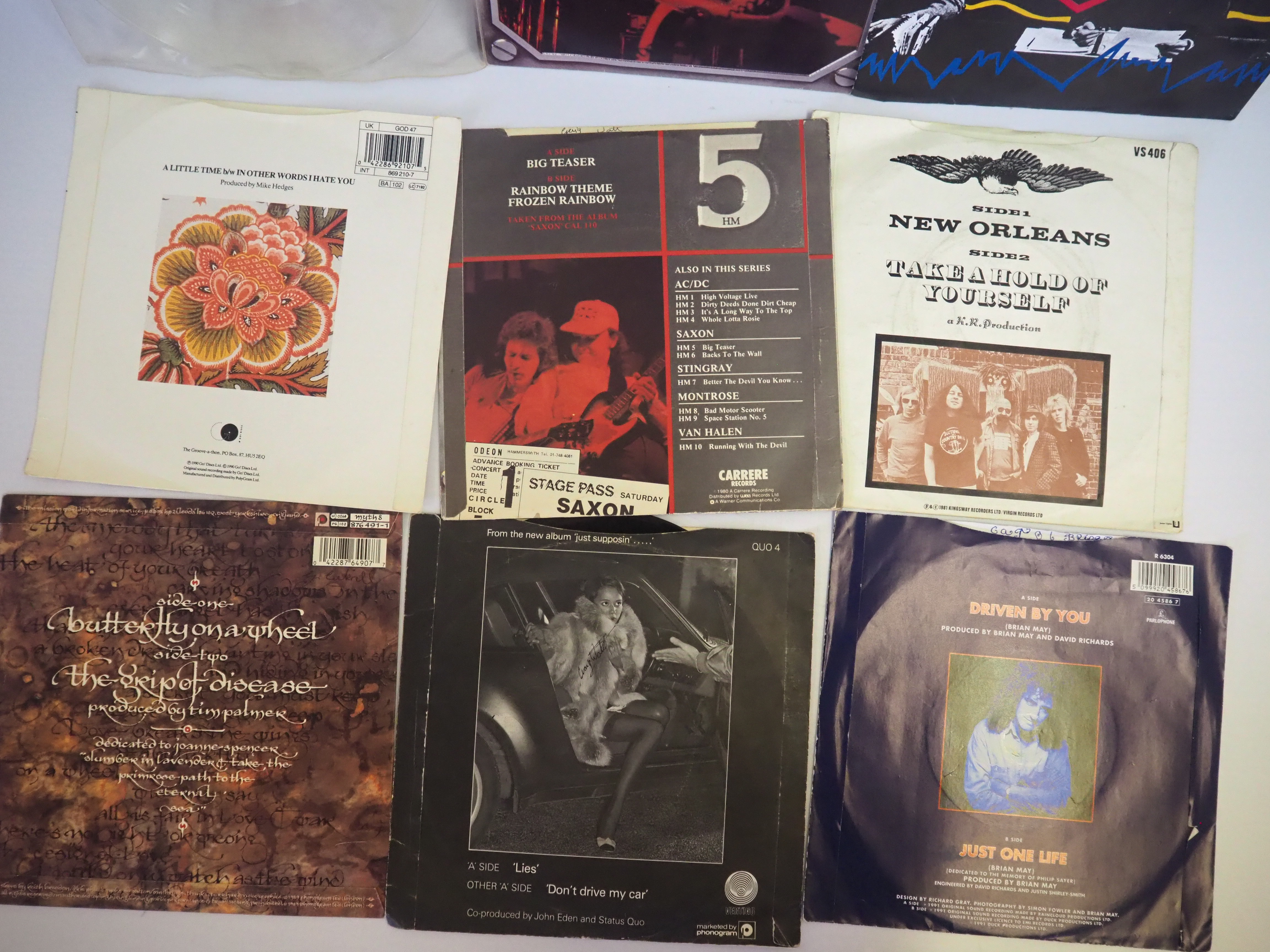 x9 7" Vinyl Lps - Saxon, Status Quo, Brian May and others - Image 3 of 5
