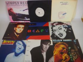 x9 7" Vinyl Lps - Jimmy Somerville, Simply Red,Sinead O'Connor and others.