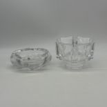 2x Orifors glass bowls