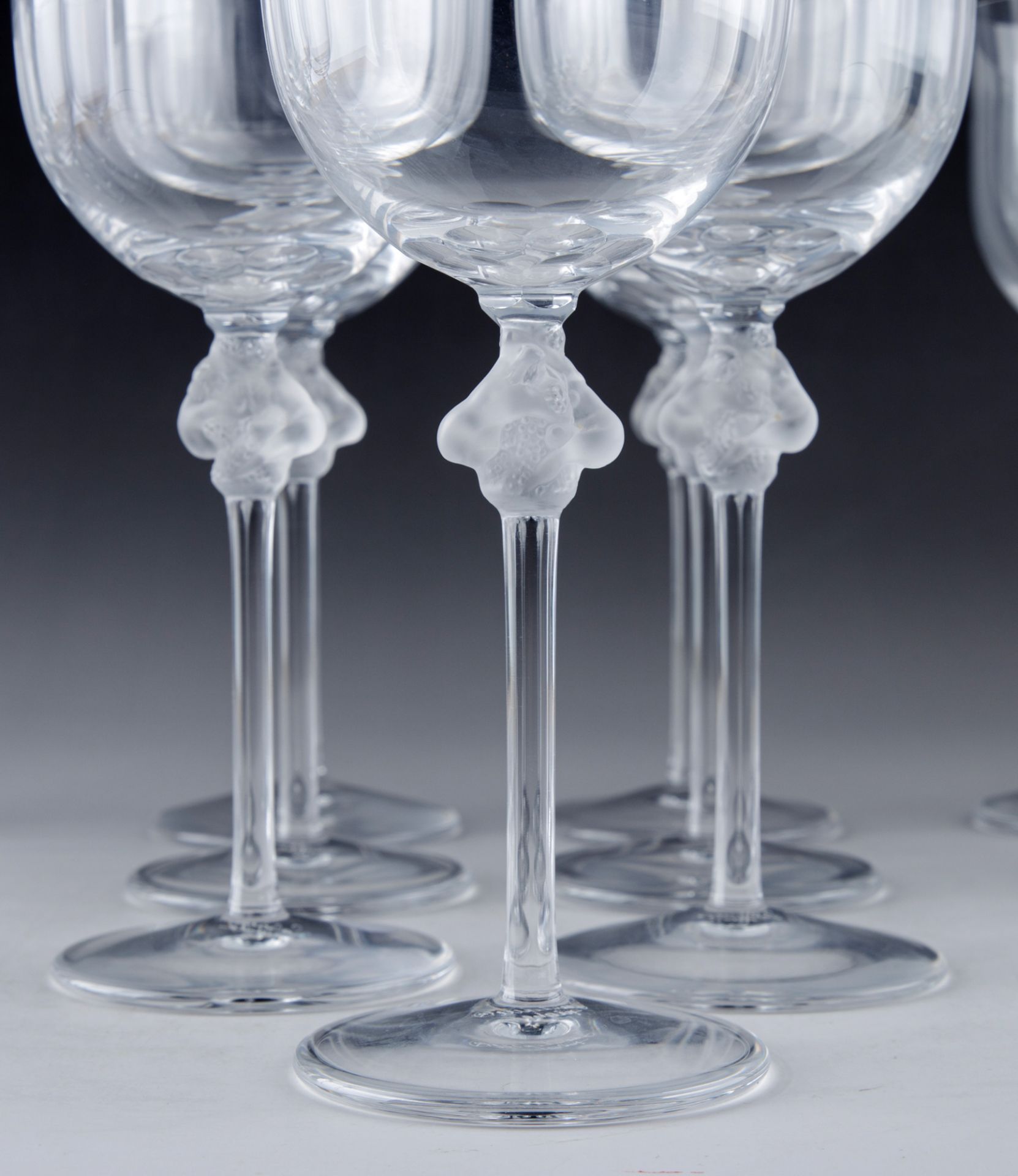Lalique, 21 Gläser, Modell 'Roxane', 20. Jh. - Image 2 of 8