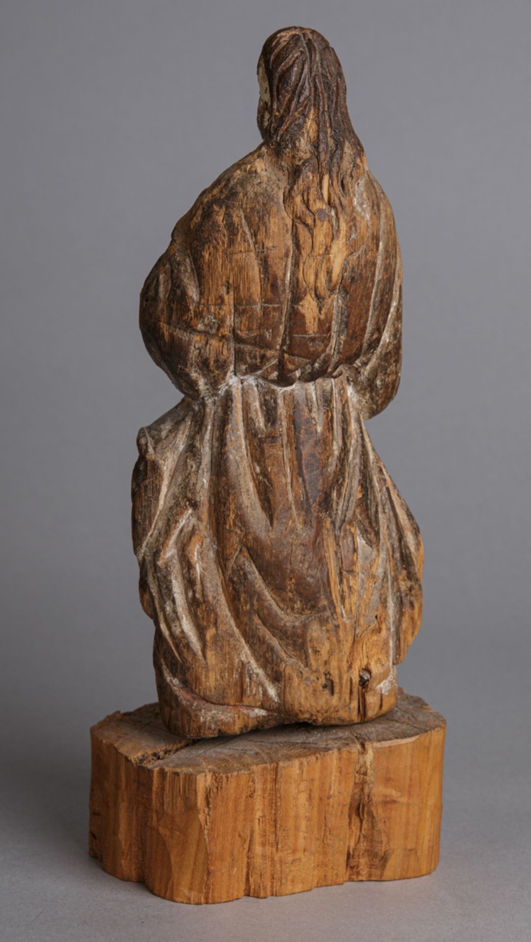 Fragment einer Marienfigur, deutsch, um 1700 - Bild 4 aus 5