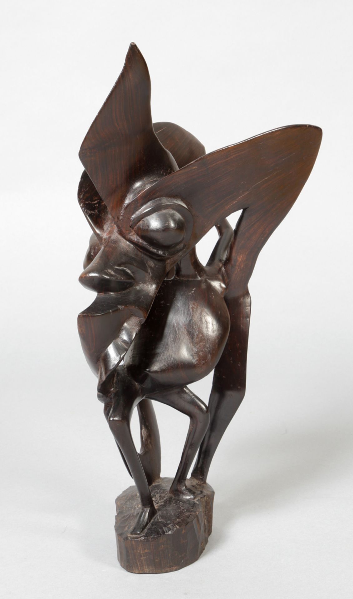 Makonde-Skulptur, 2. H. 20. Jh. - Bild 2 aus 2