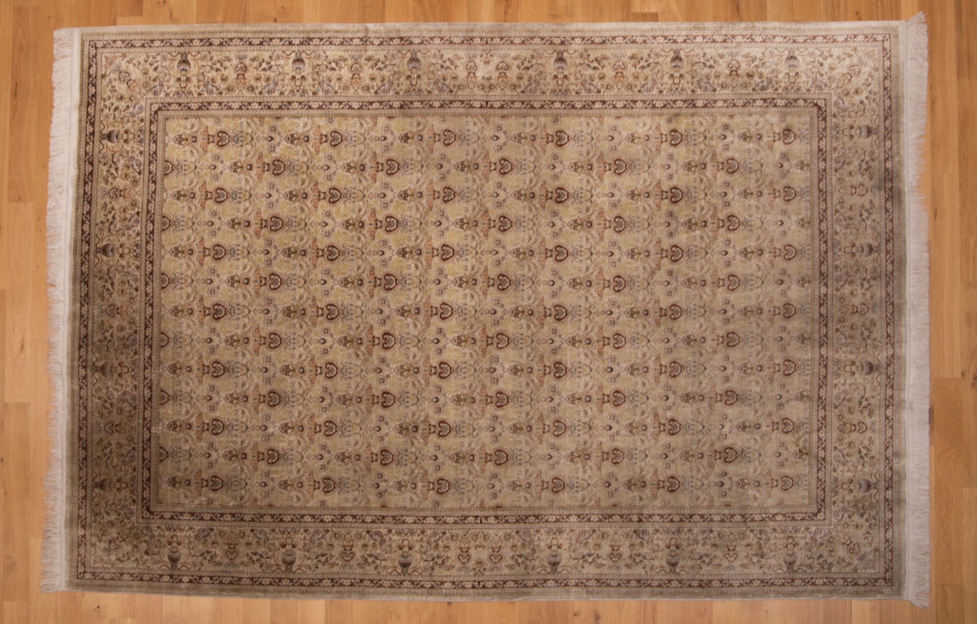 Feiner Seidenteppich, Hereke, Türkei, 1970-80er Jahre - Image 2 of 3