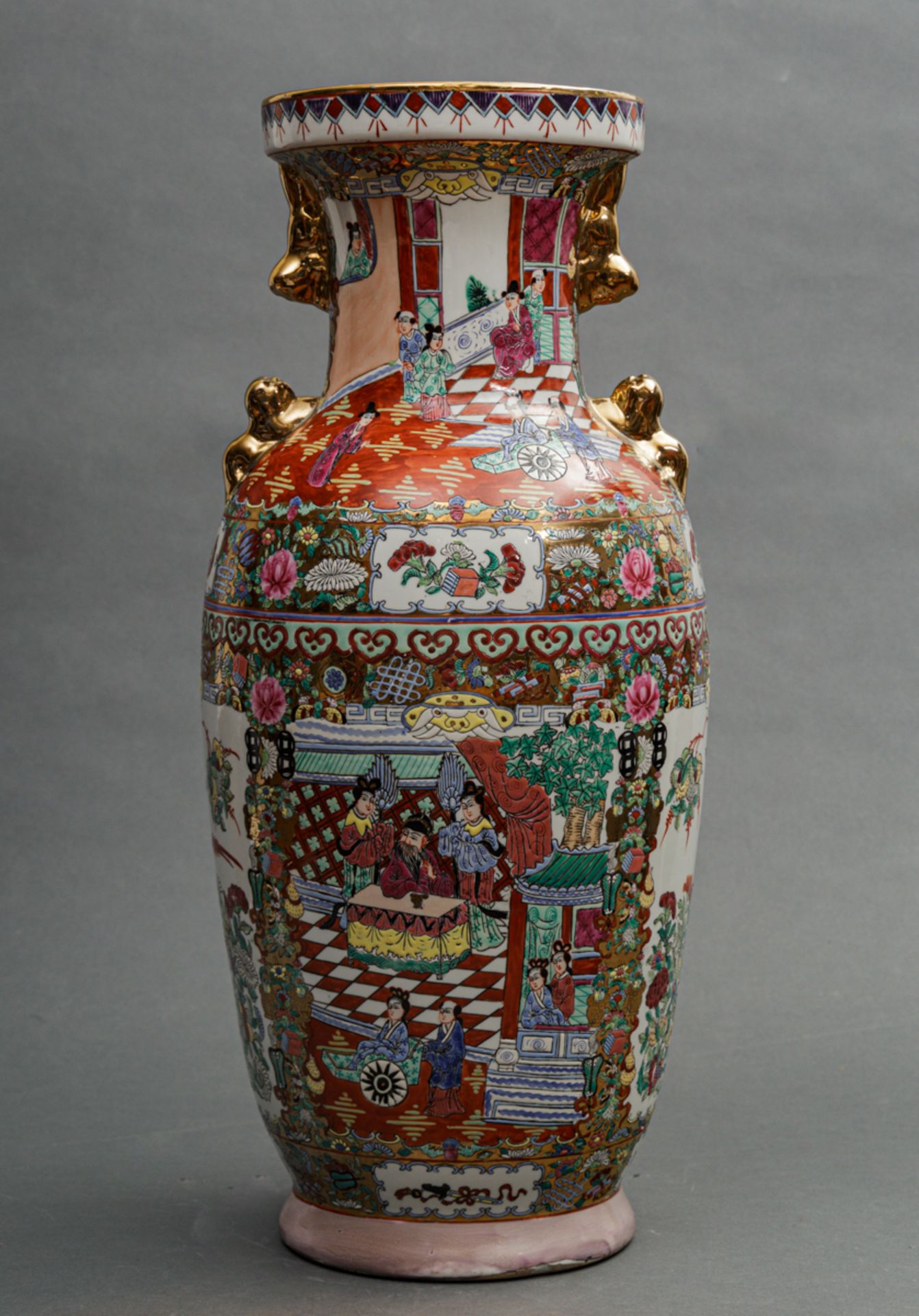 Bodenvase, wohl Guangzhou (Kanton), China, 20. Jh. - Bild 3 aus 5