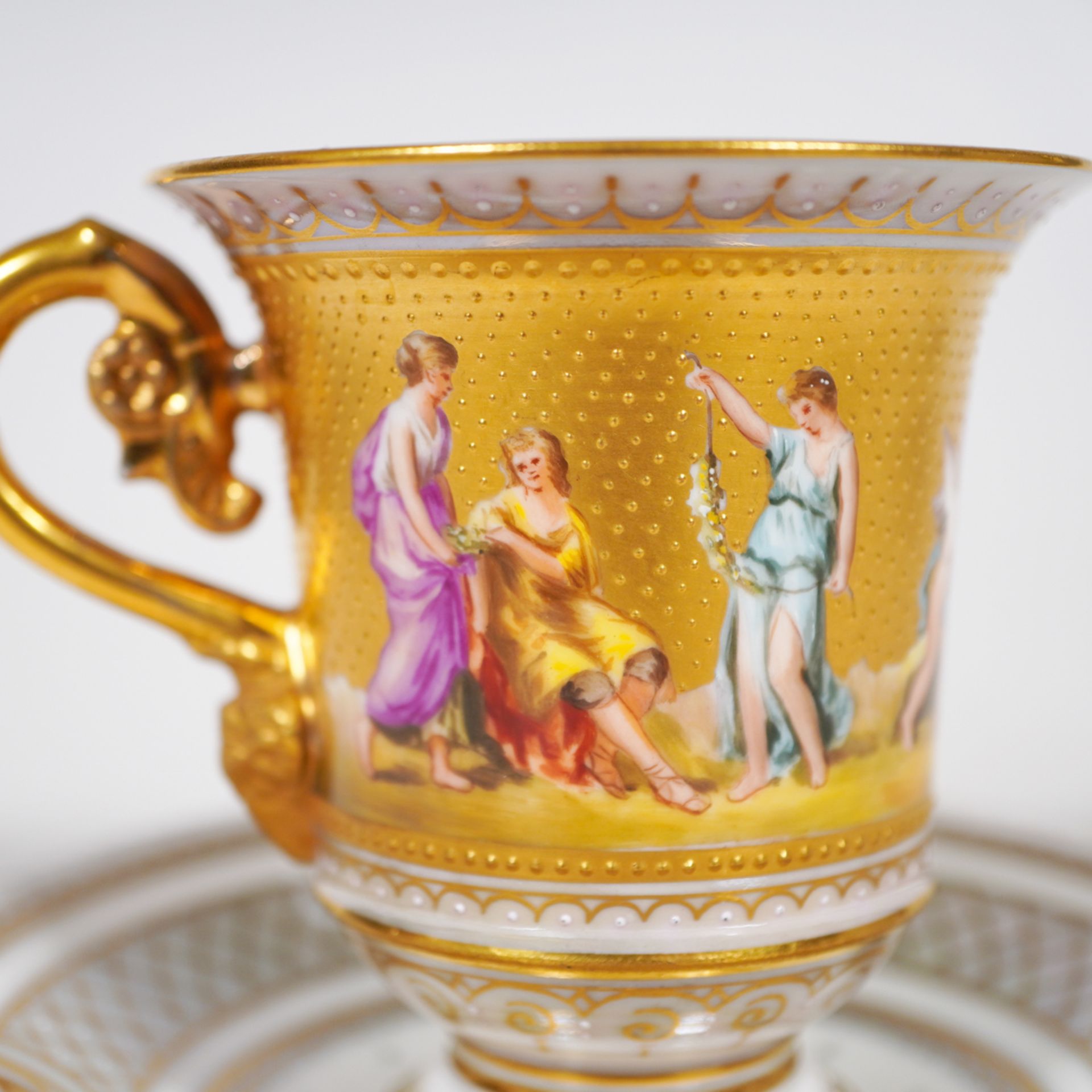 Tasse mit Untere, Typ: Pharisäertasse, Böhmen, um 1900 - Image 2 of 6