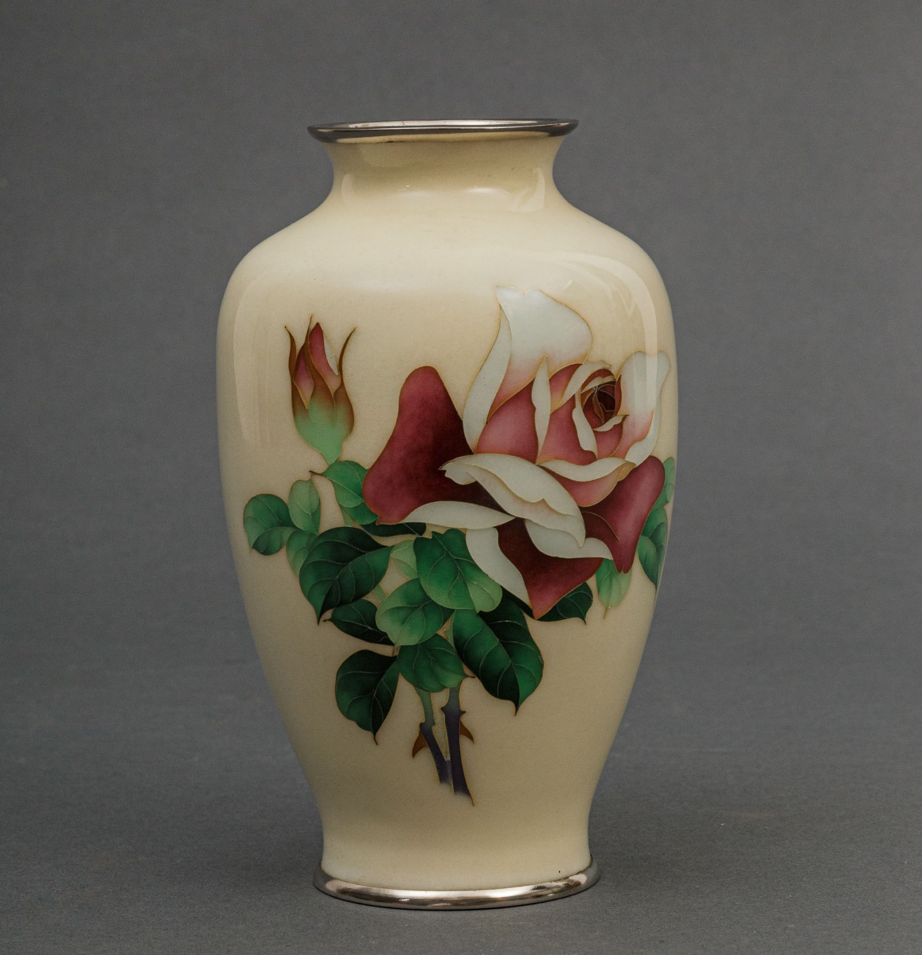 Cloisonné-Vase, Japan, wohl Showa-Zeit (1926-1989)