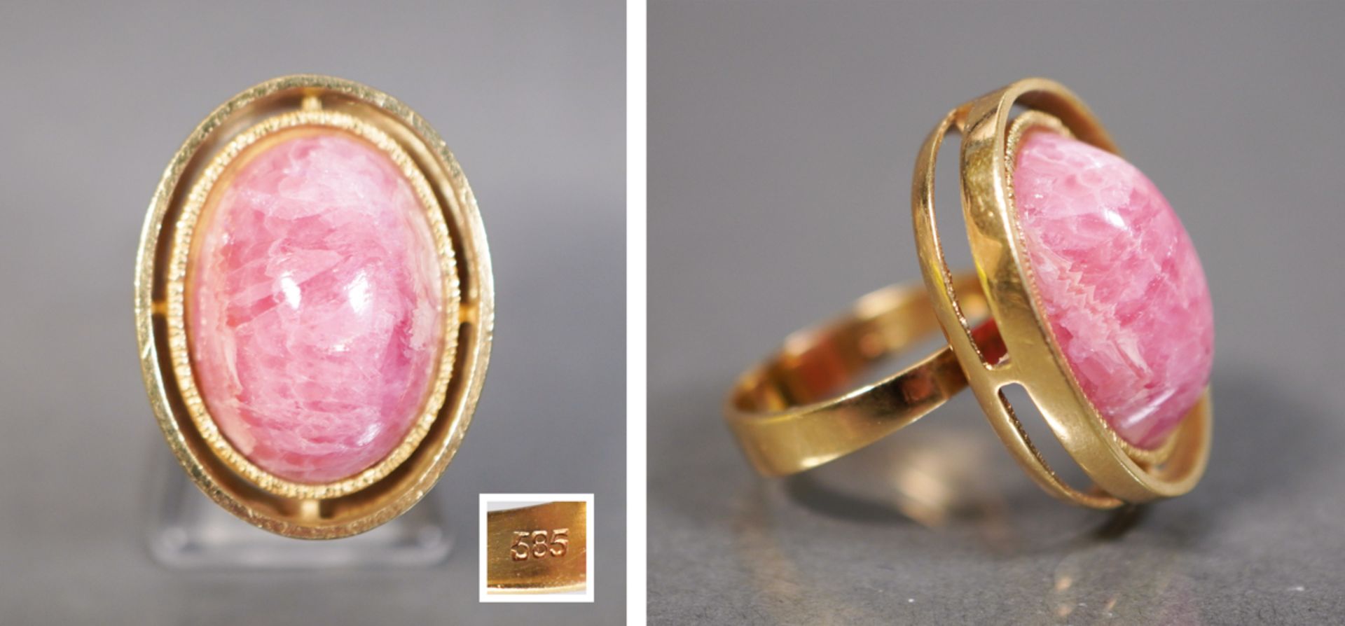 Ring mit Rhodochrosit, GG 585