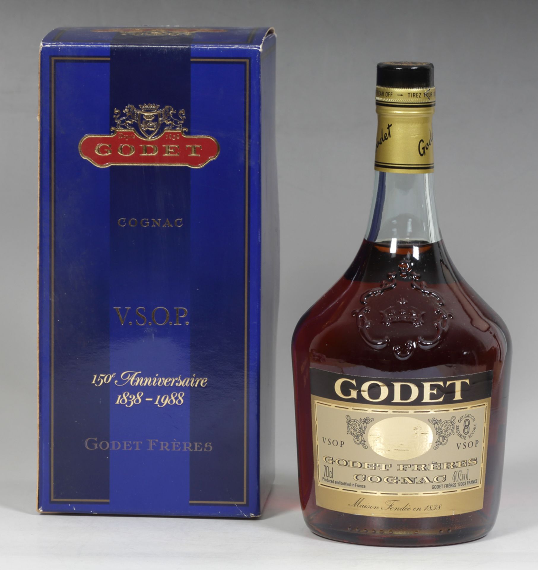 Godet Frères Cognac, 150 Anniversaire 1838-1988 - Bild 2 aus 2