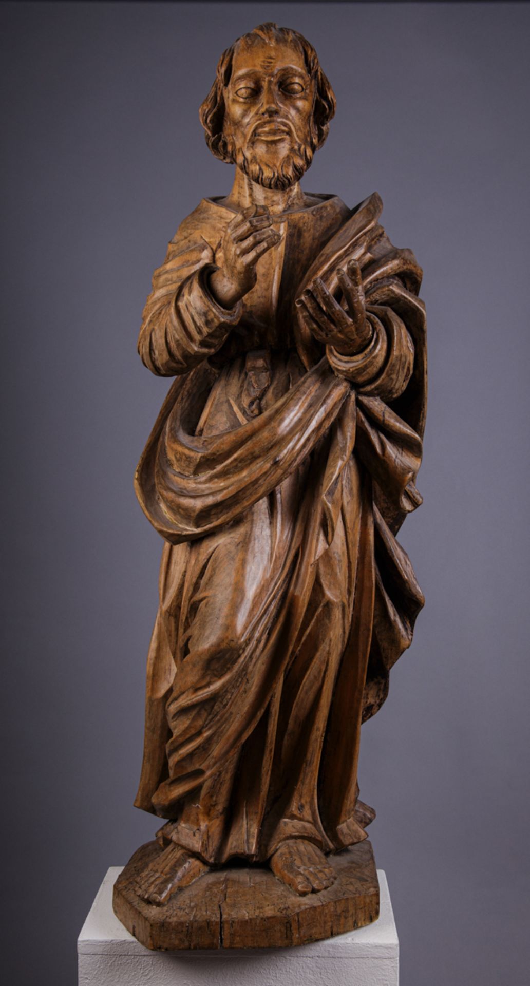 Große Heiligenfigur, wohl 18. Jh.