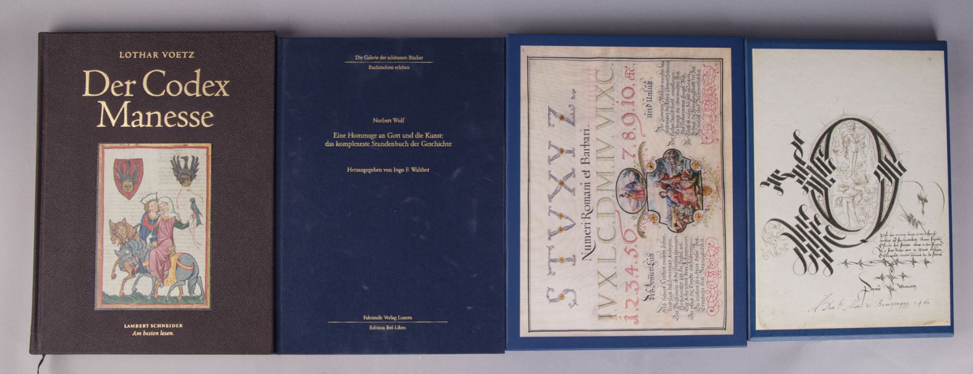 Konvolut von 4 Büchern über mittelalterliche Buchmalerei - Image 3 of 5