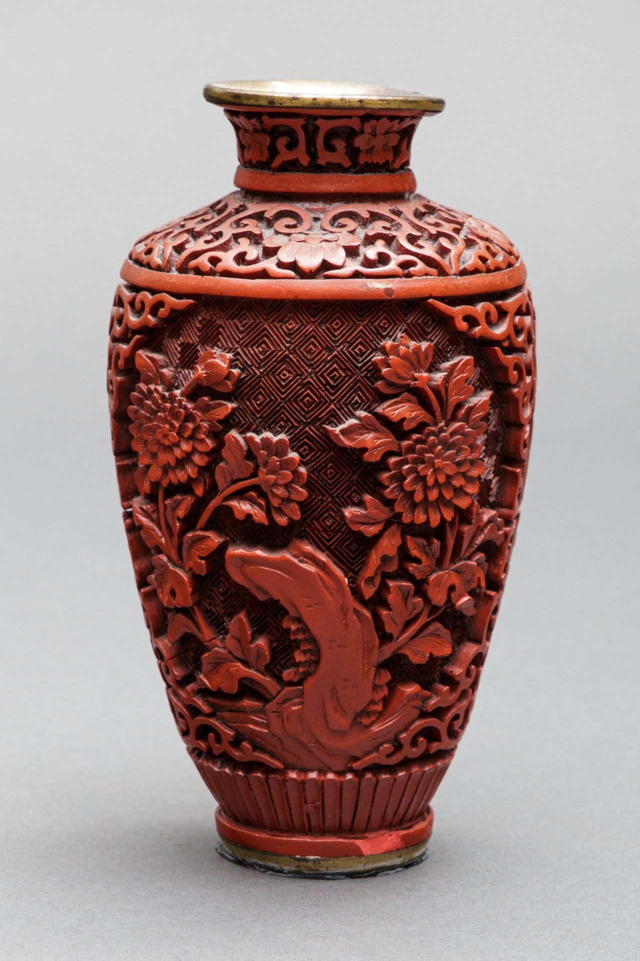 Rotlackvase, China, 2. H. 20. Jh. - Image 3 of 5