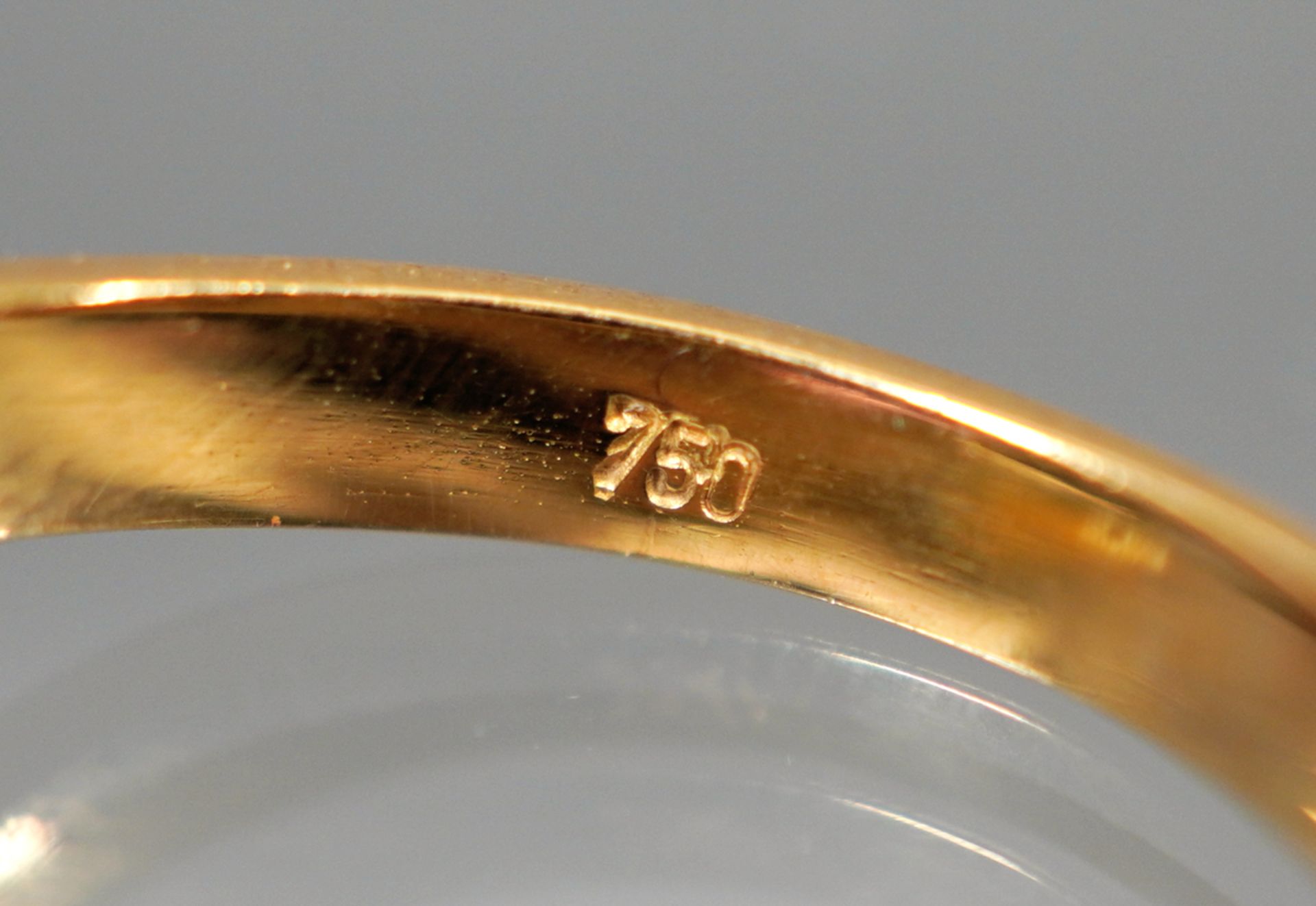 Ring mit Turmalin und Brillanten, GG 750 - Image 4 of 4