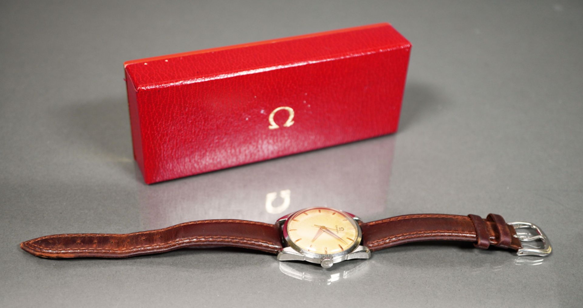 Omega Herrenarmbanduhr, ca. 1950er Jahre - Bild 2 aus 2