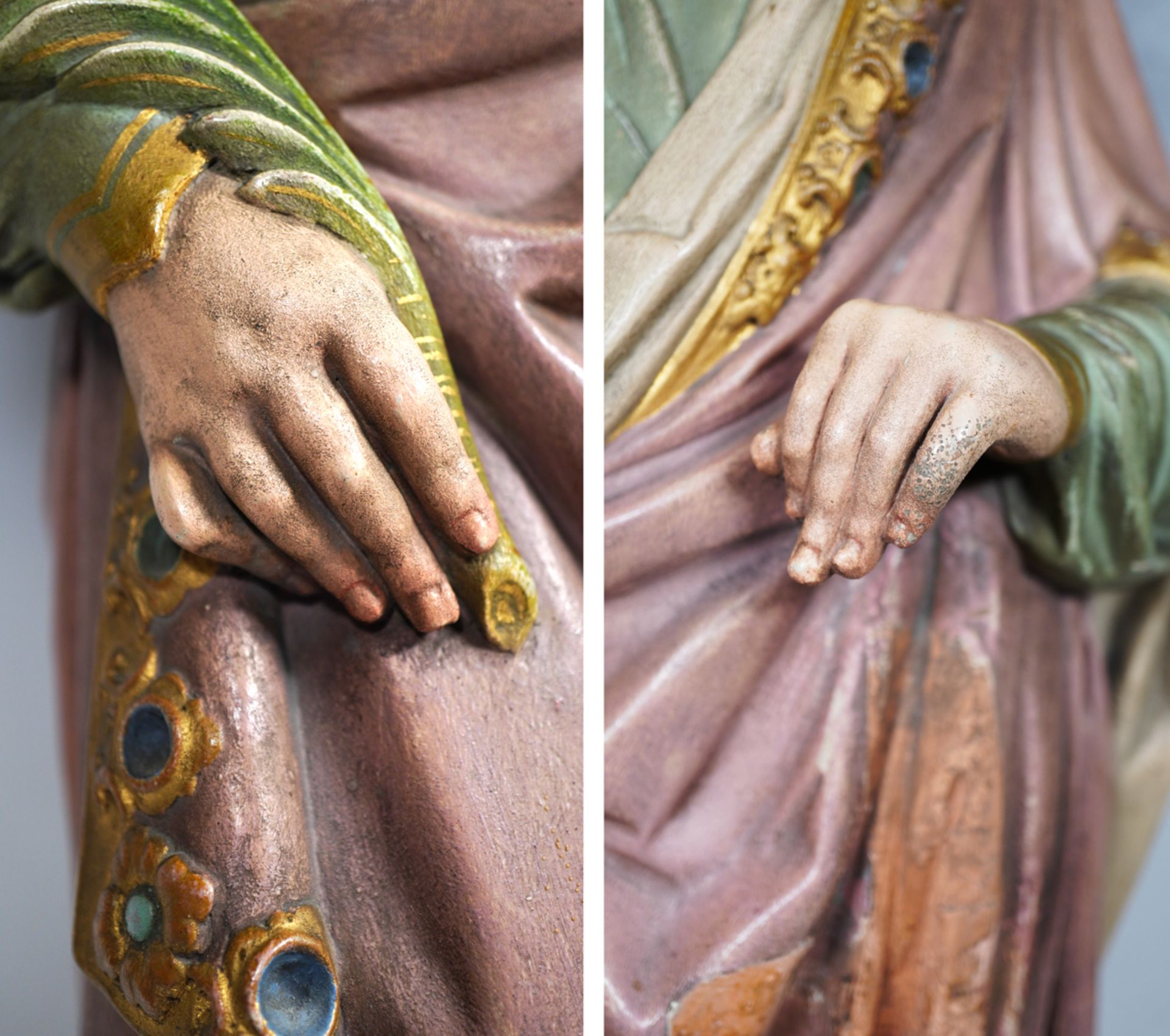 Heilige Filomena mit Palmenzweig und Rosenkranz im Haar - Bild 3 aus 6