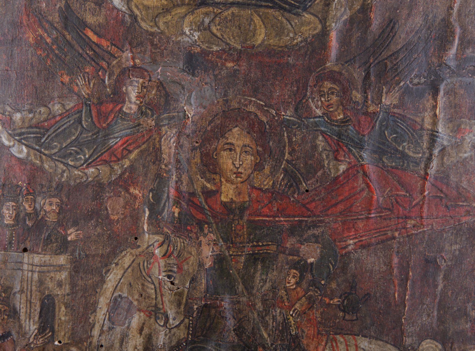 Ikone: Der Heilige Georg als Drachentöter, byzantinisch, 18. Jh. - Bild 2 aus 4