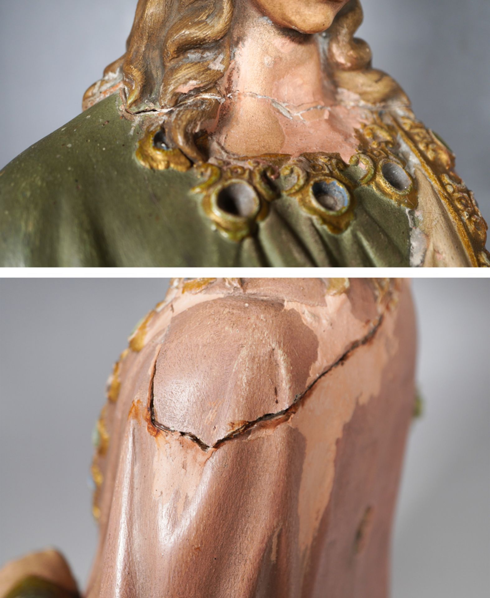 Heilige Filomena mit Palmenzweig und Rosenkranz im Haar - Bild 6 aus 6