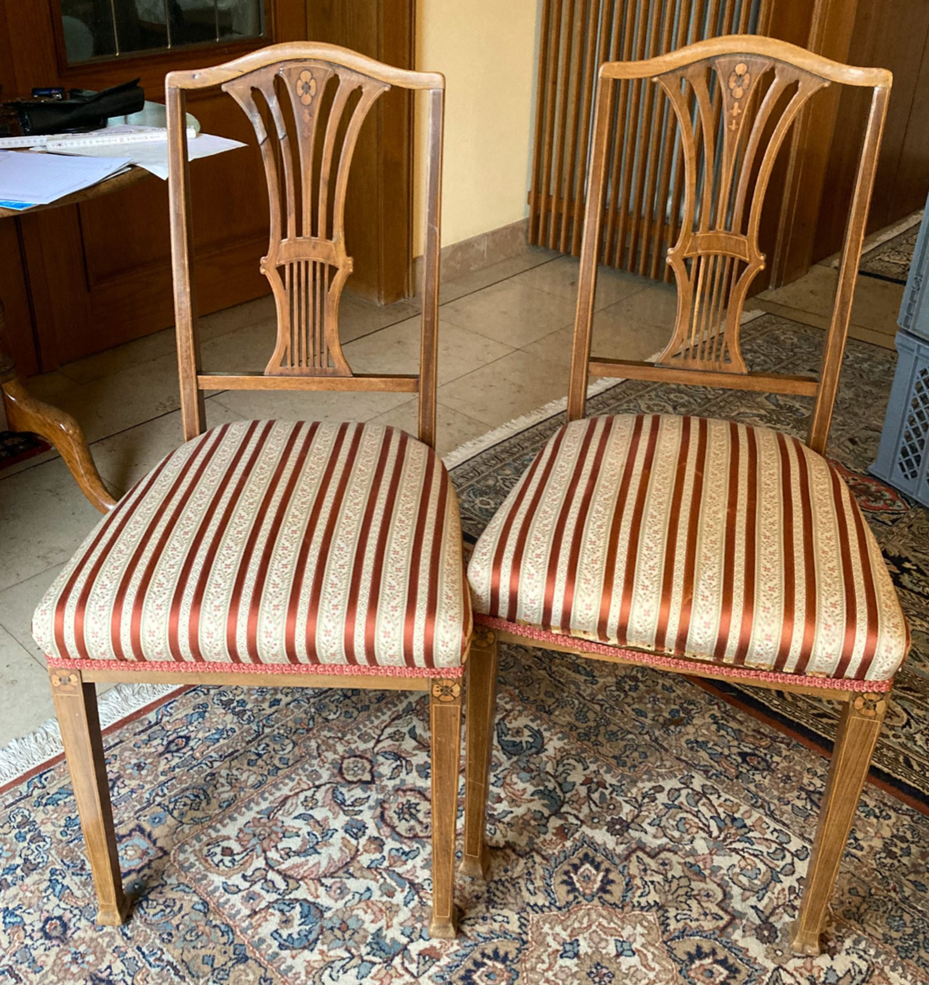 Paar Stühle im englischen Stil, um 1900
