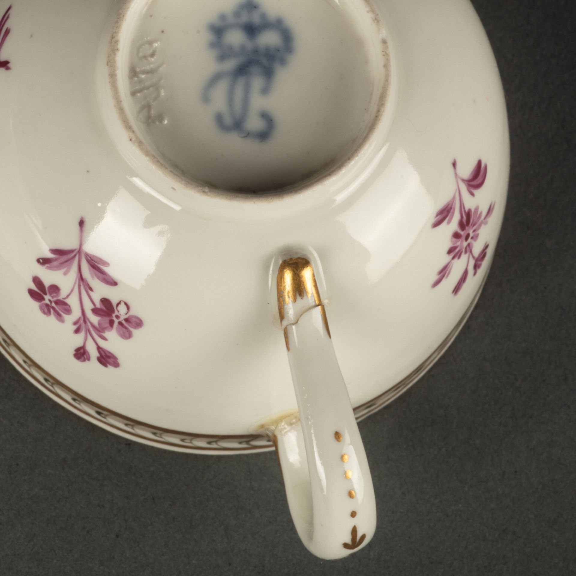 Tasse mit Untertasse, Frankenthal 1765 - Image 2 of 2