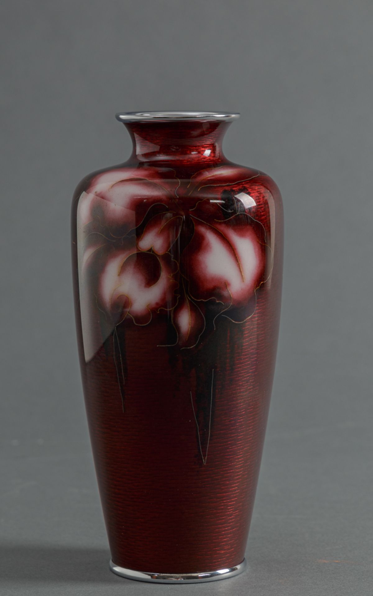 Cloisonné-Vase in Ginbari Technik, Ando Cloisonné Company (aktiv 1880-heute), 20. Jh. - Image 2 of 5