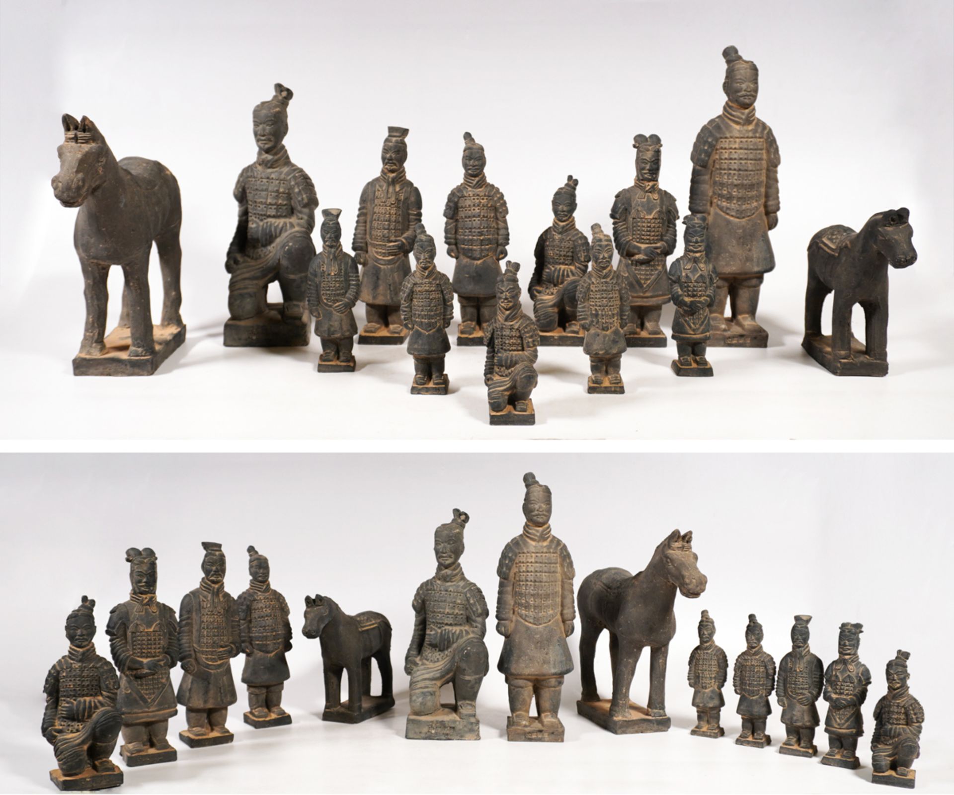 13 Terrakottafiguren, China, 20. Jh. - Bild 2 aus 6