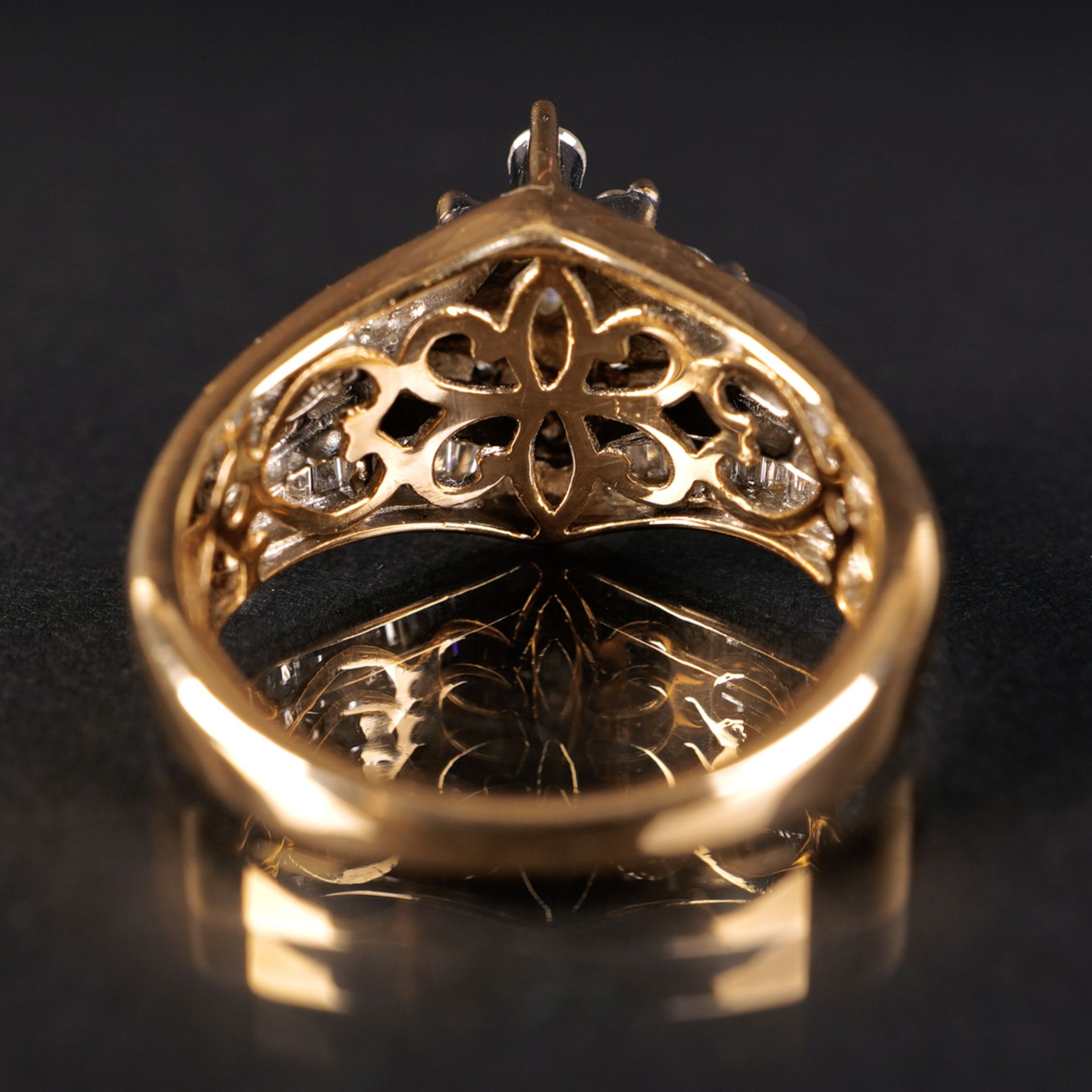 Ring mit Diamantbesatz, RG 585 - Image 5 of 5