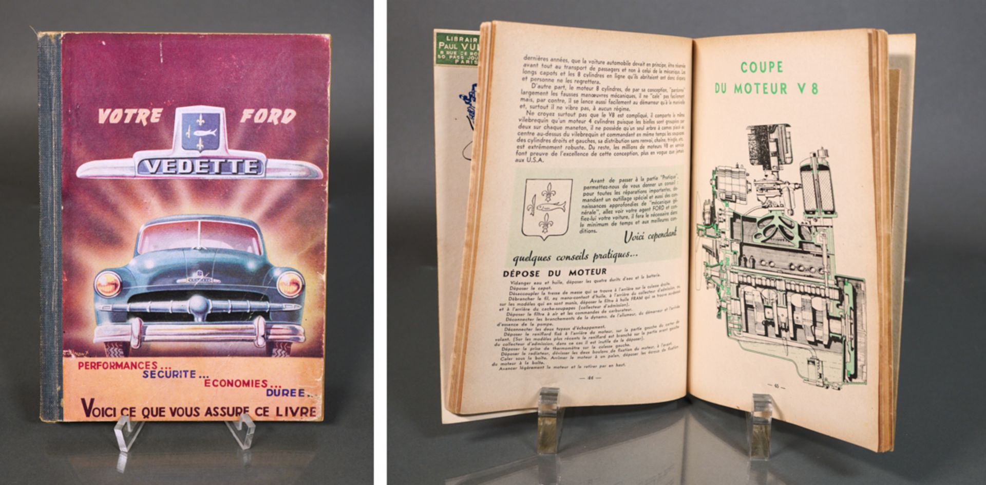 Werkstatt-Handbuch Ford 'Vedette 56' und Handbuch 'Votre Ford Vedette' - Bild 4 aus 4