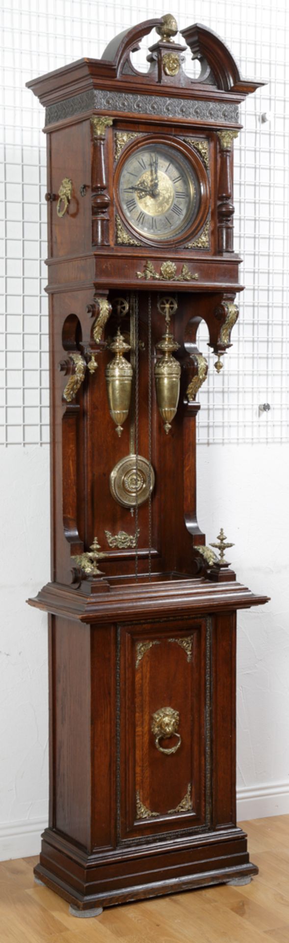 Imposante wilhelminische Standuhr, deutsch, wohl Berlin, um 1880 - Bild 2 aus 5