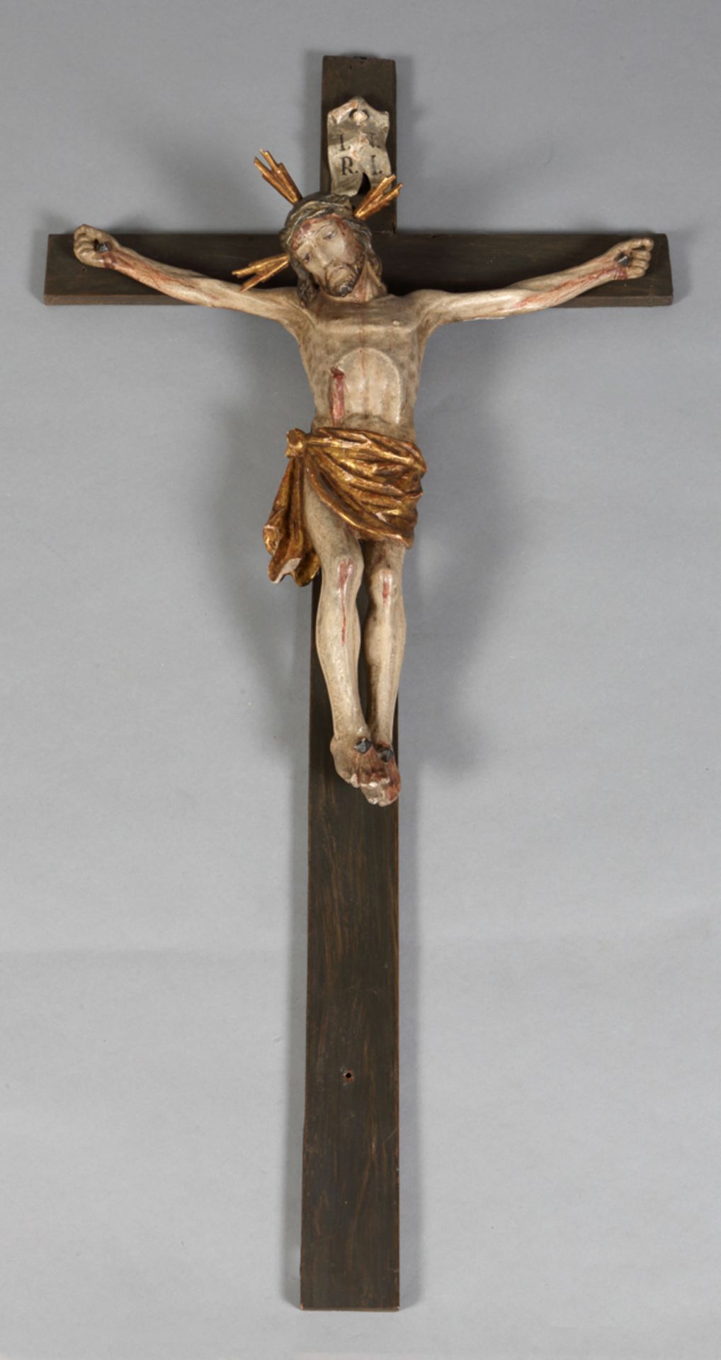 Kruzifix mit Corpus Christi, Viernageltypus, süddeutsch, um 1900