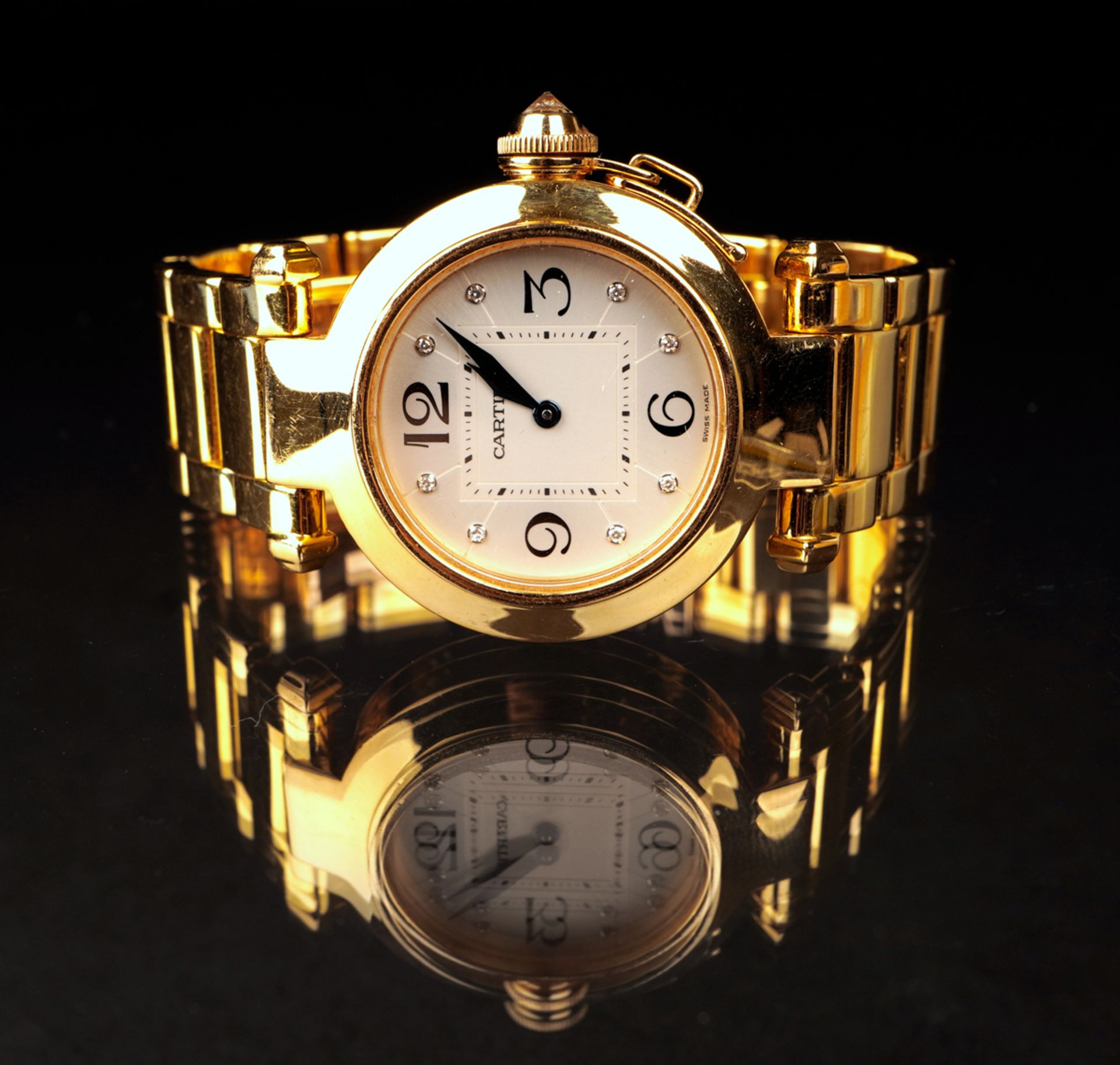 Cartier Pasha Damenarmbanduhr, GG 750