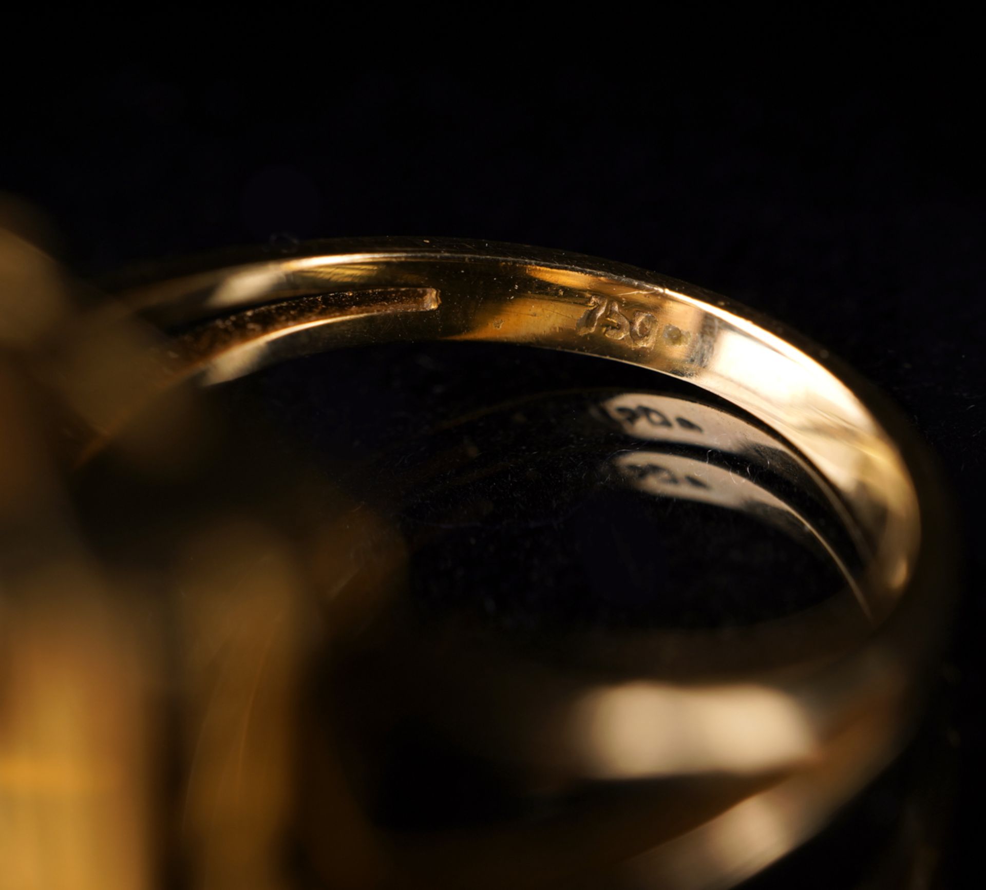 Ring mit Citrin, GG 750 - Bild 5 aus 5