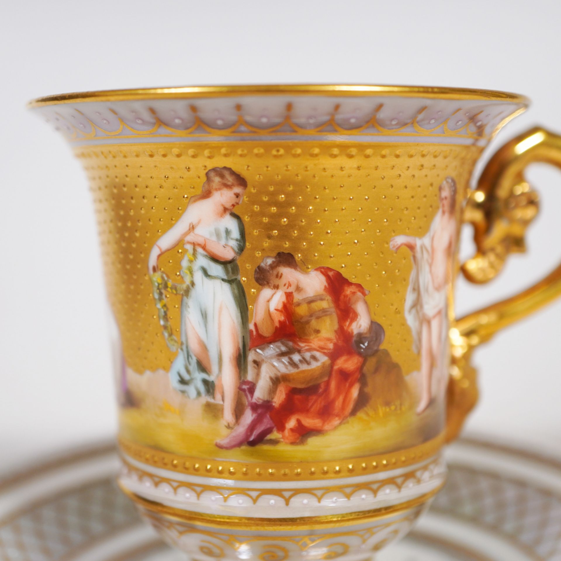 Tasse mit Untere, Typ: Pharisäertasse, Böhmen, um 1900 - Image 4 of 6