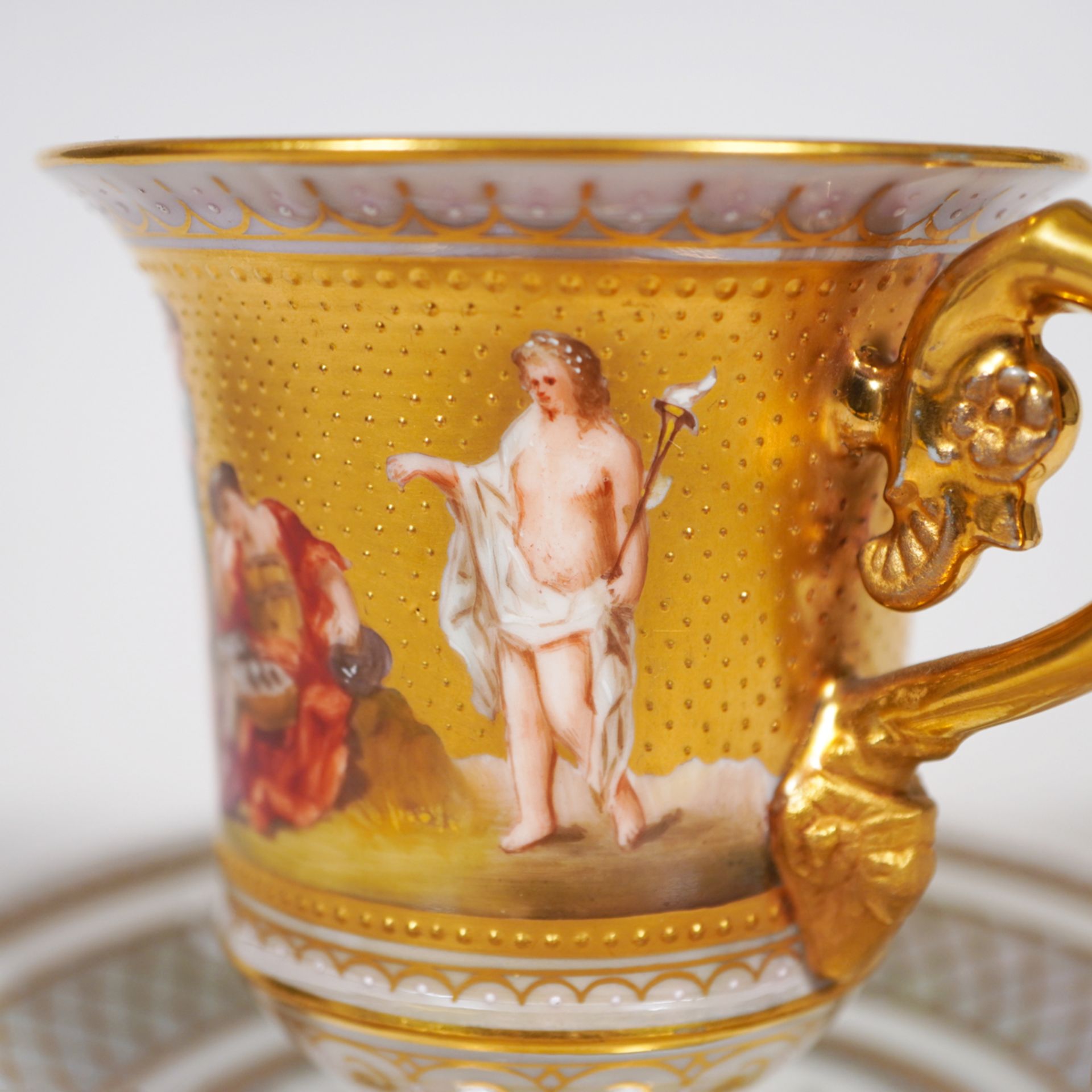 Tasse mit Untere, Typ: Pharisäertasse, Böhmen, um 1900 - Image 5 of 6