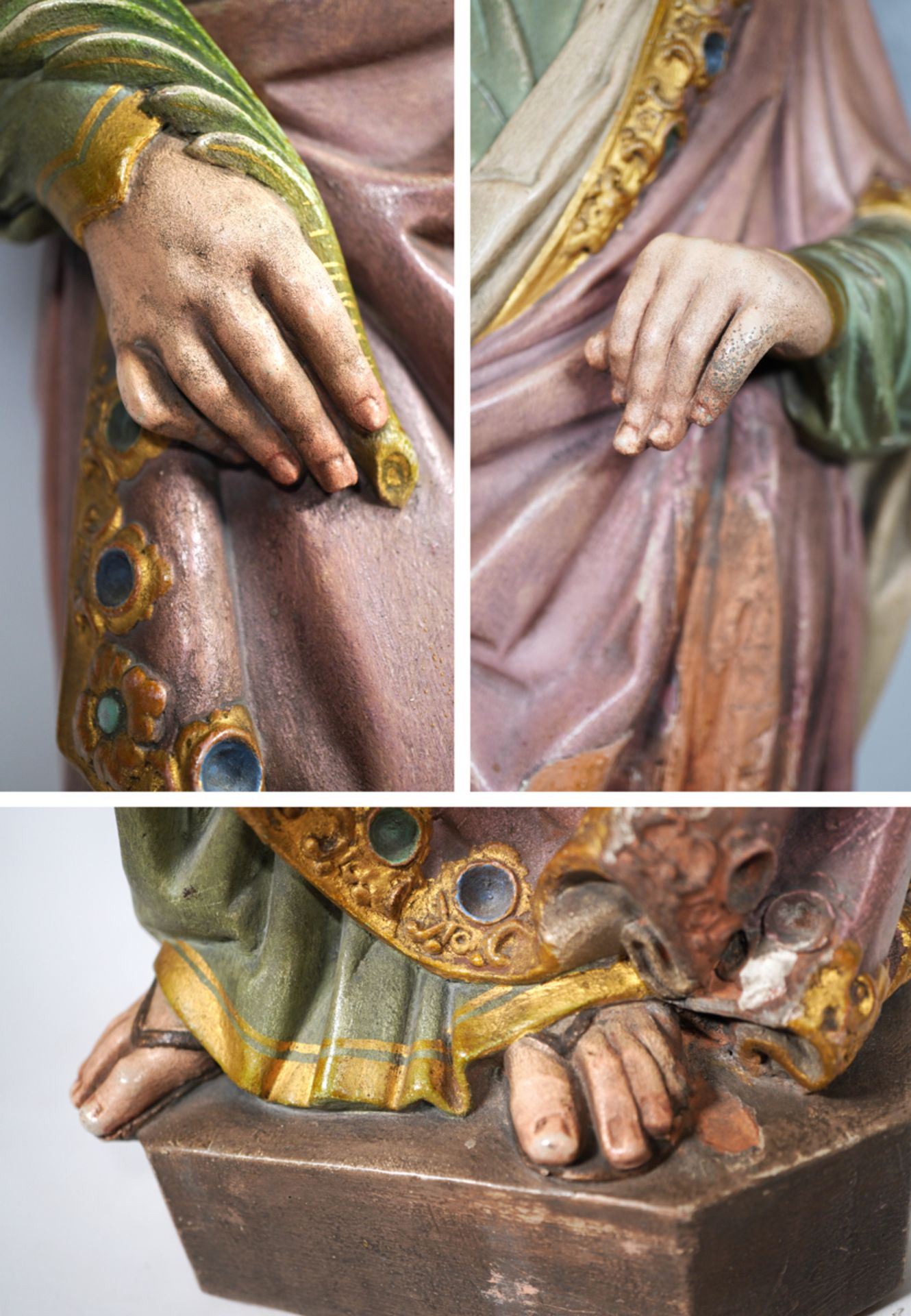 Heilige Filomena mit Palmenzweig und Rosenkranz im Haar - Bild 4 aus 6