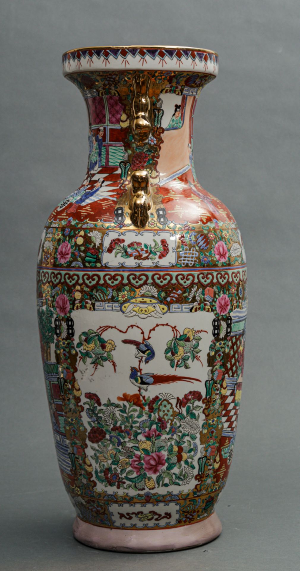 Bodenvase, wohl Guangzhou (Kanton), China, 20. Jh. - Bild 2 aus 5