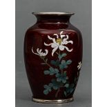 Cloisonné-Vase in Ginbari-Technik, Japan, wohl Sato Company (1945-heute), Showa-Zeit (1926-1989)