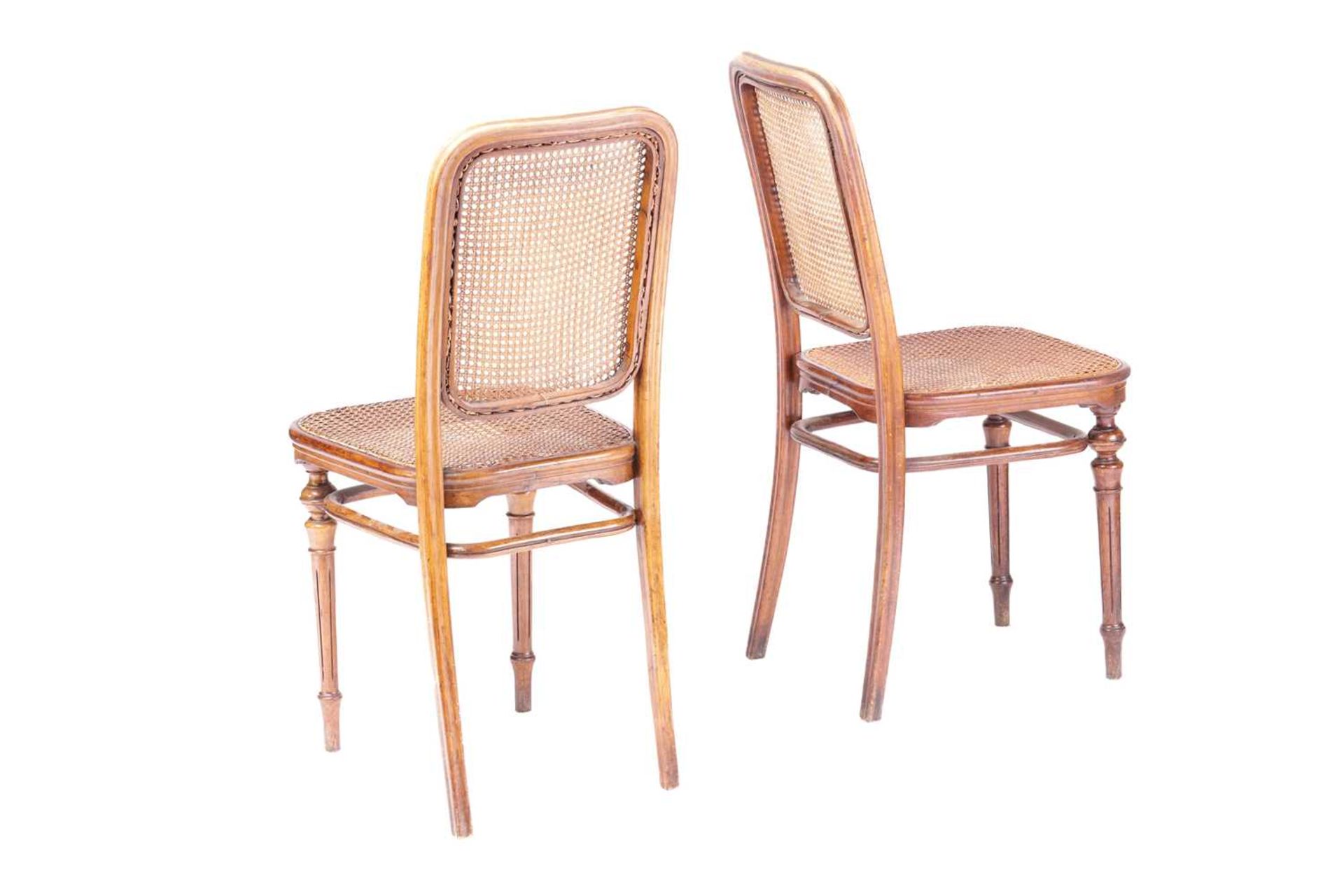 Gerbruder Thonet; Chair 436(variant) a set of six beechwood chairs, based on the chair designed in - Image 3 of 5