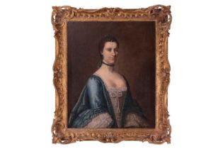 British School (18th century), Portrait of a Lady from the Eyre family, unsigned, oil on canvas,