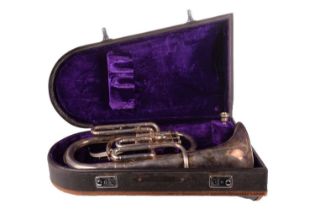 A Lark tuba, Chinese made, in fitted case, serial number M4061, from the collection of Vivian