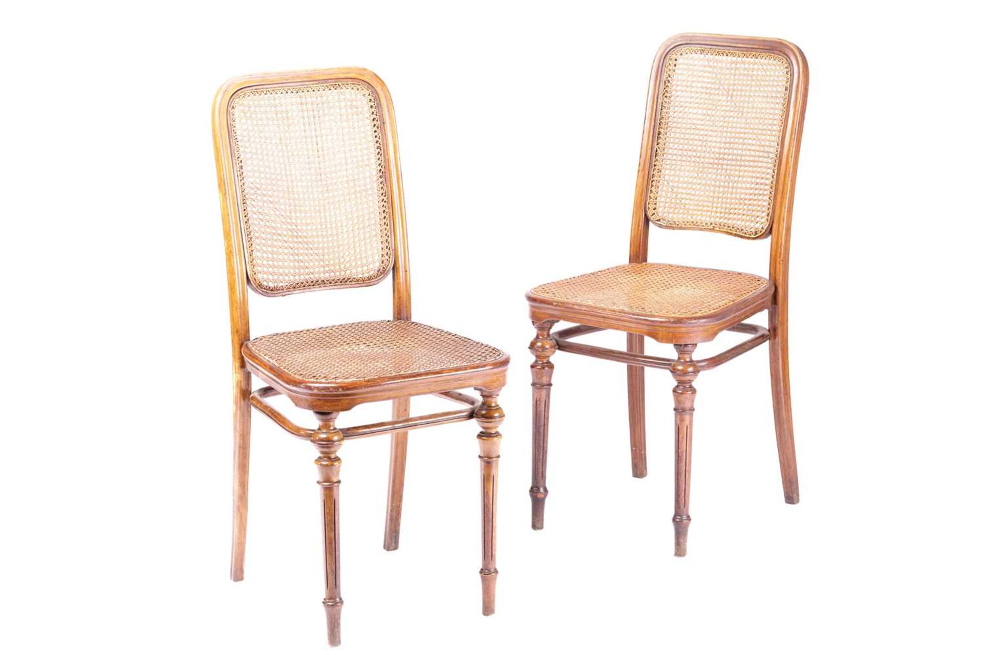 Gerbruder Thonet; Chair 436(variant) a set of six beechwood chairs, based on the chair designed in - Image 2 of 5