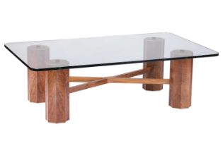 Richard Williams "Masterpiece", a contemporary English walnut cross-frame and rectangular float