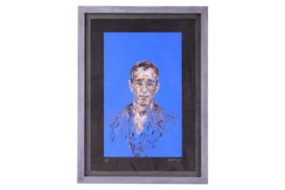 Maggi Hambling (b 1945), Portrait of Derek Jarman, signed and dated '98, 122/250 numbered limited