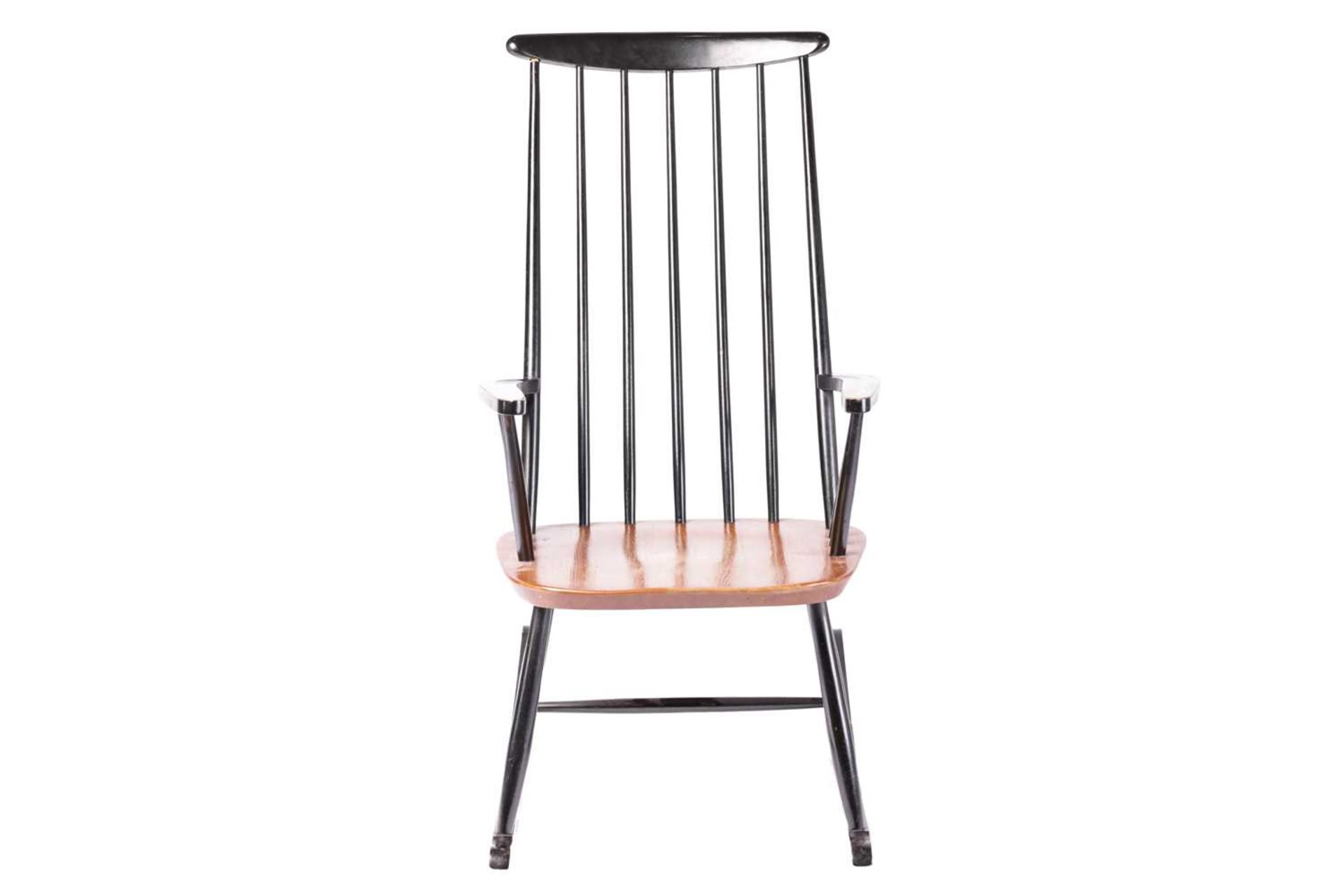 Ilmari Tapiovaara for Asko, a mid-century rocking chair, c.1960, with black lacquered frame, 105 - Image 2 of 11