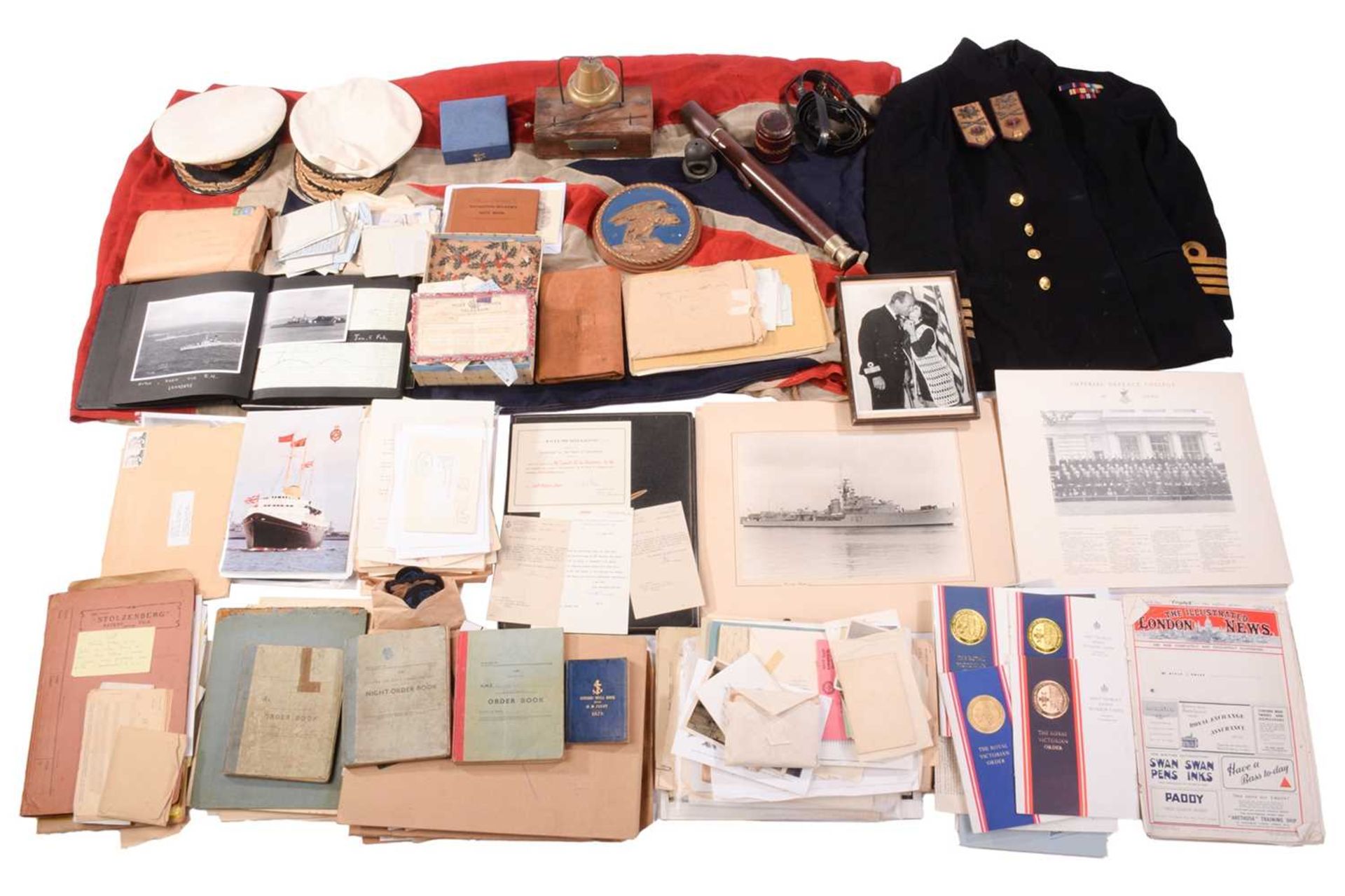 An extensive collection covering the life and career of Captain David Gordon Roome, MVO, RN, (1923-