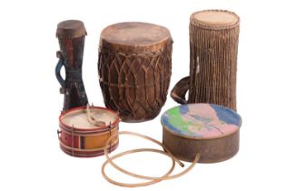 A collection of percussion items from the collection of Vivian Stanshall, founding member of the